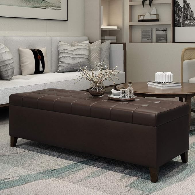 Faux Leather Brown