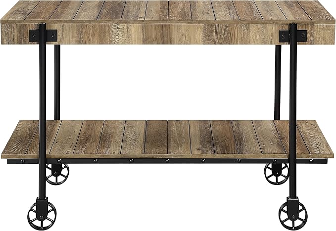 Black and Rustic Oak Brown