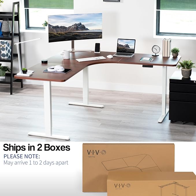 Dark Walnut Top / White Frame