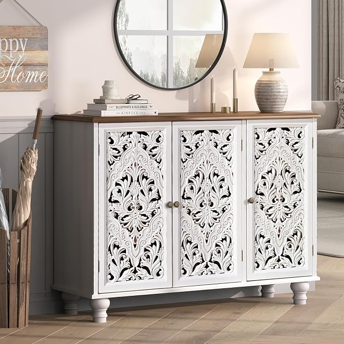 White & Walnut_3 Doors