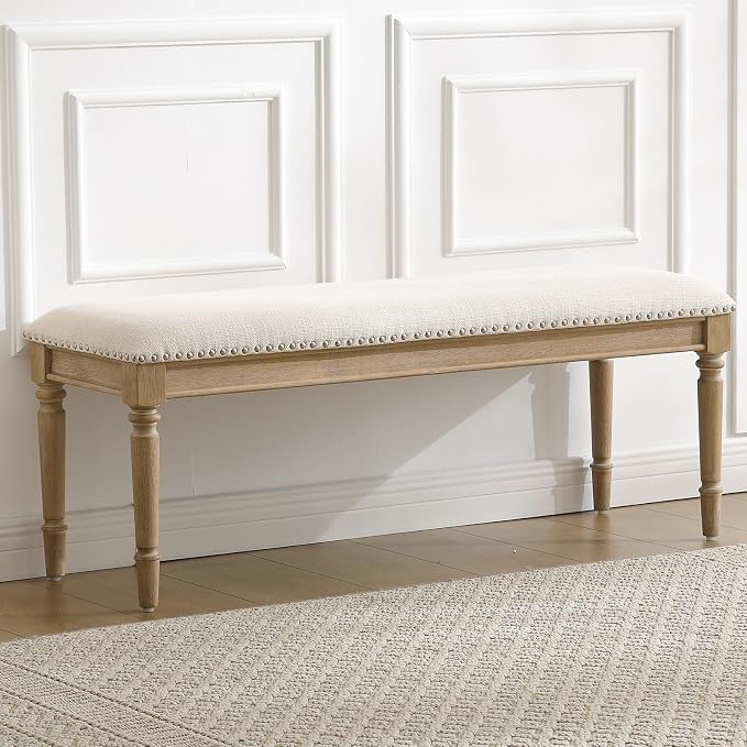 Linen Beige, Nailhead Trim