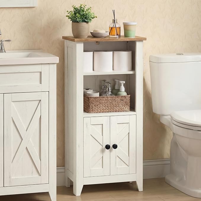 White + Rustic Brown