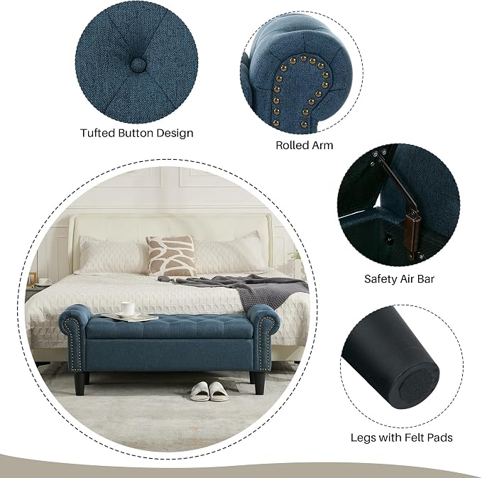 Linen Dark Blue