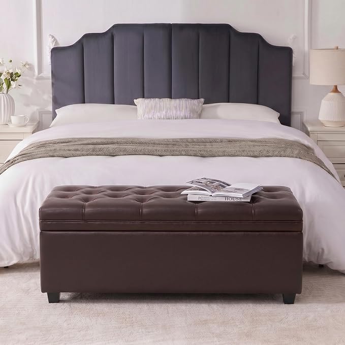 Faux Leather Dark Brown