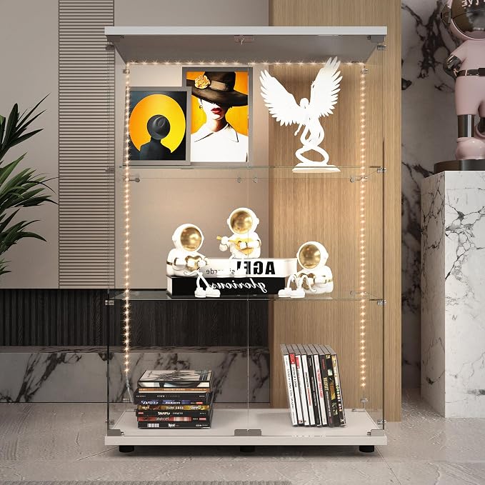3 Shelf &2 Door-white