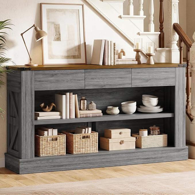 Rustic Brown&dark Grey