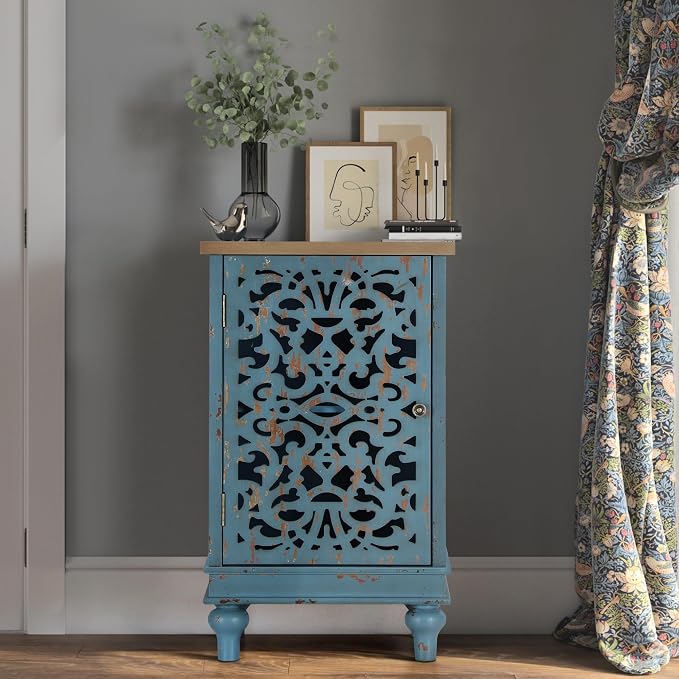 Teal Floral 1