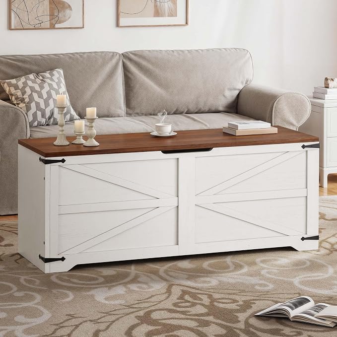 White and Walnut