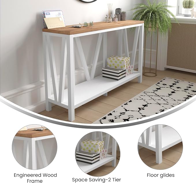 Brushed White Wash/Warm Oak