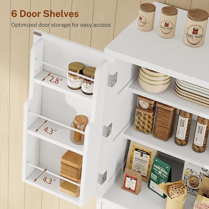 White, Door Shelves
