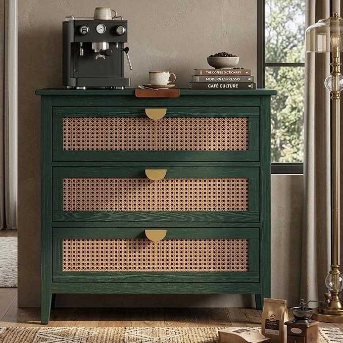 Green 3 Drawer Set of 1