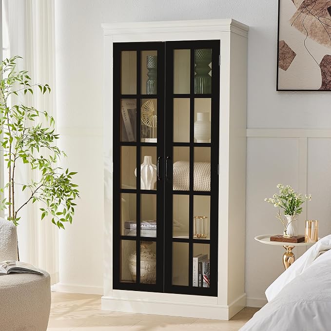 Black + White W/ Lattice Window