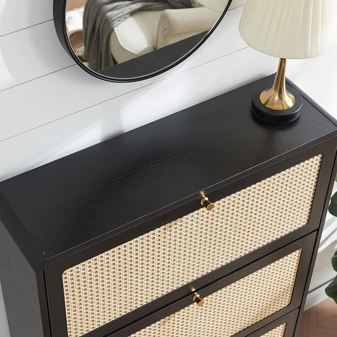 3 Flip Drawers-black