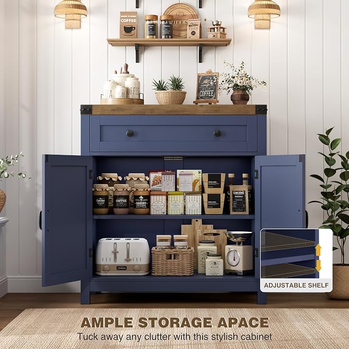 Blue / Rustic Brown