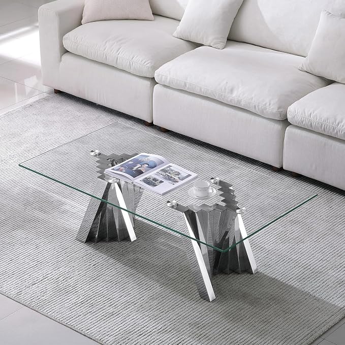 Silver Base - Coffee Table