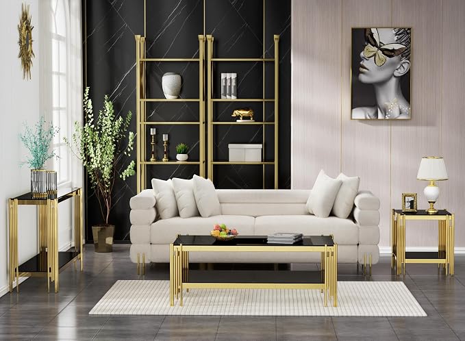 Gold & Black, End Table
