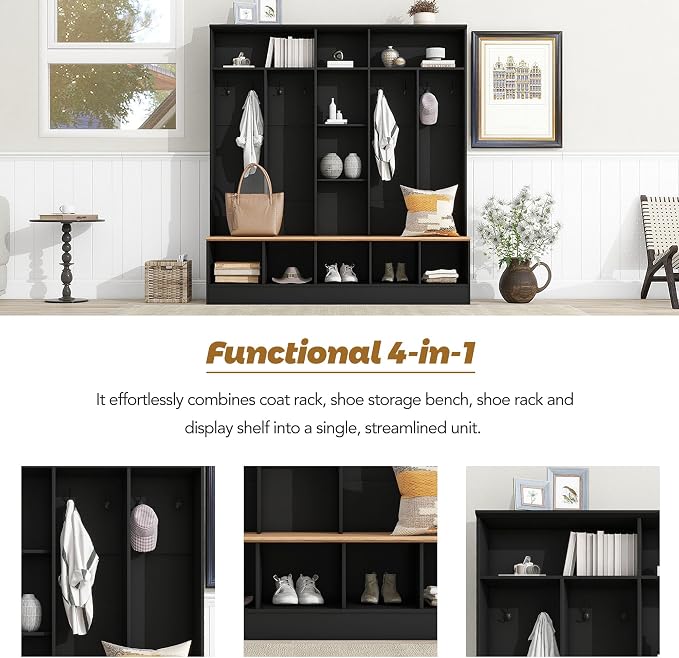 Black/Open Compartment