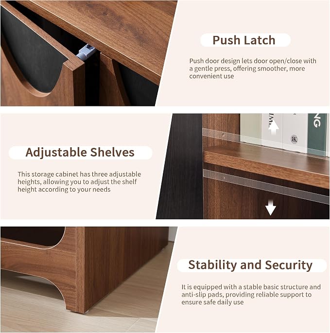 Walnut and Black