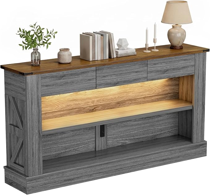 Rustic Brown&dark Grey