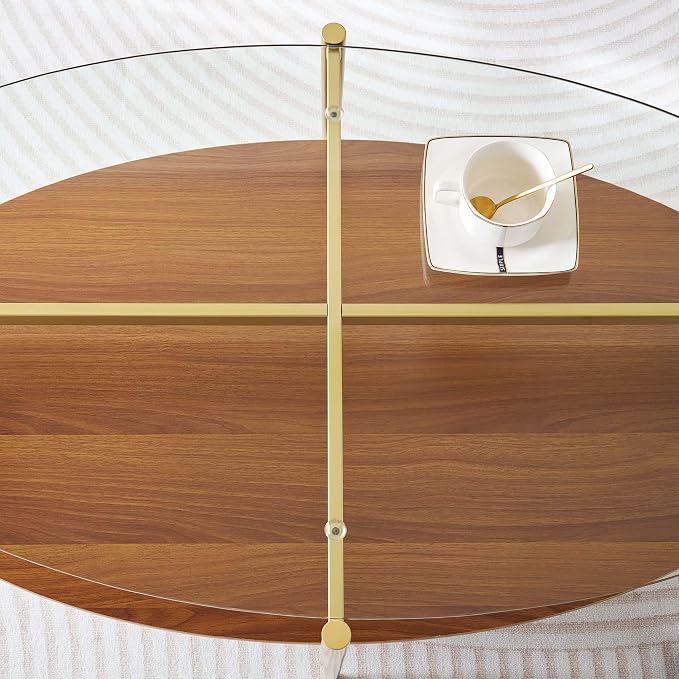 Clear & Walnut