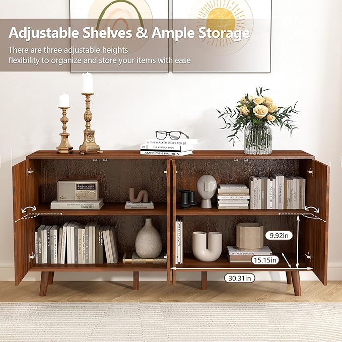 Walnut 1 Pack-4 Door