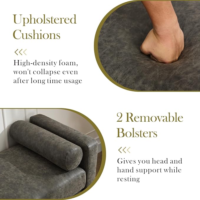 Weathered Wood Legs-pu Gray