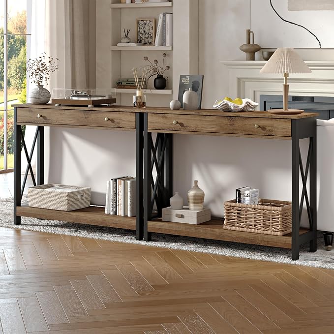 Rustic Oak & Black