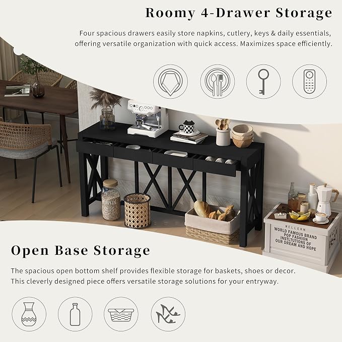 Black + Mdf + Mdf + Acacia