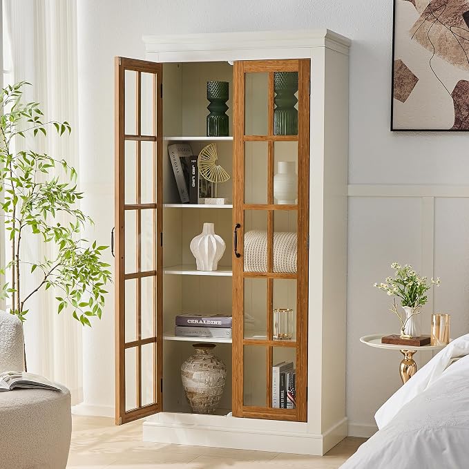 Brown + White W/ Lattice Window