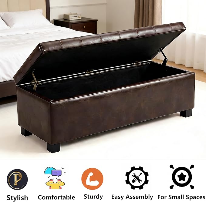 Faux Leather Brown