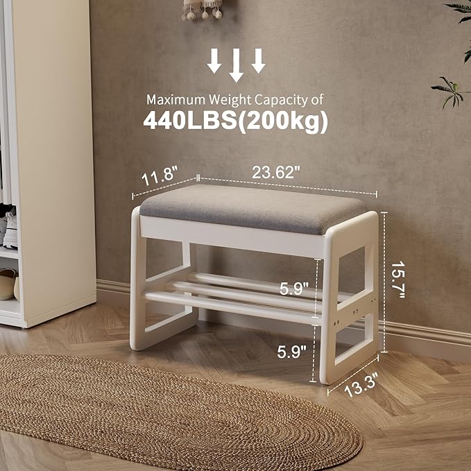 White Upholstered Seat