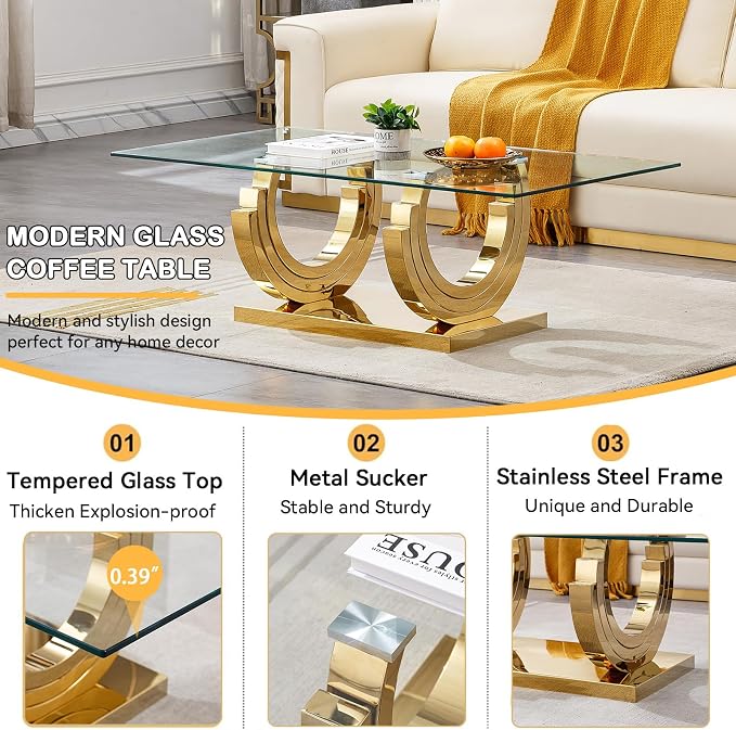 Gold-coffee Table