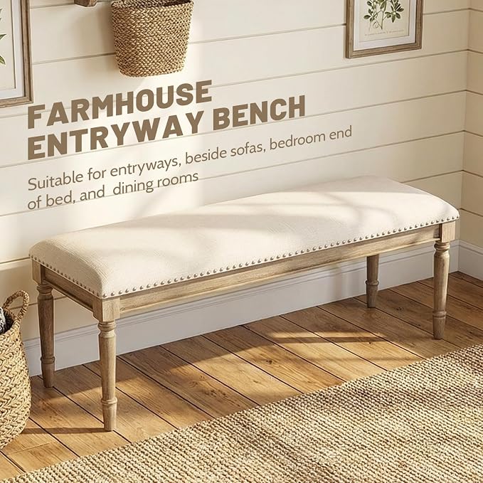 Linen Beige, Nailhead Trim