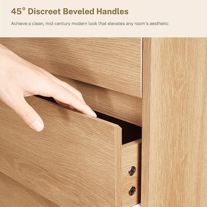 A-natural, Tall With 6 Drawers