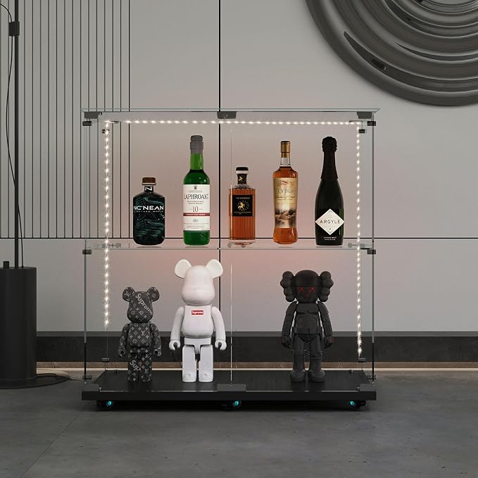 2 Shelf &2 Door-black
