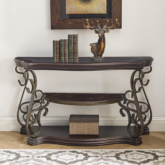 Console Table, Dark Brown