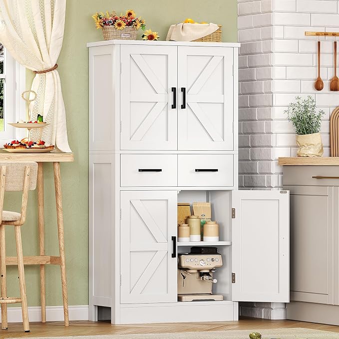 White Doors Shelves