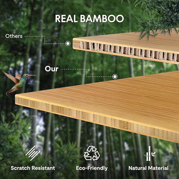 Black Frame + Bamboo Top