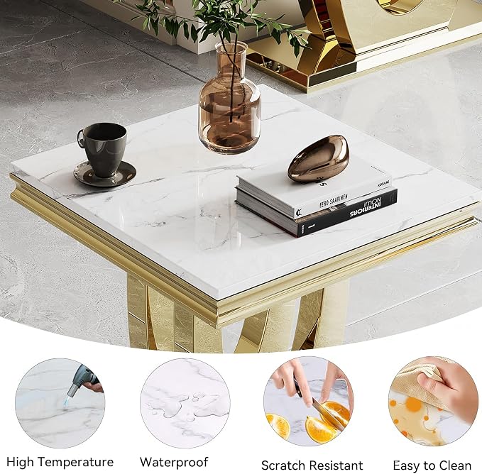 White Gold-end Table