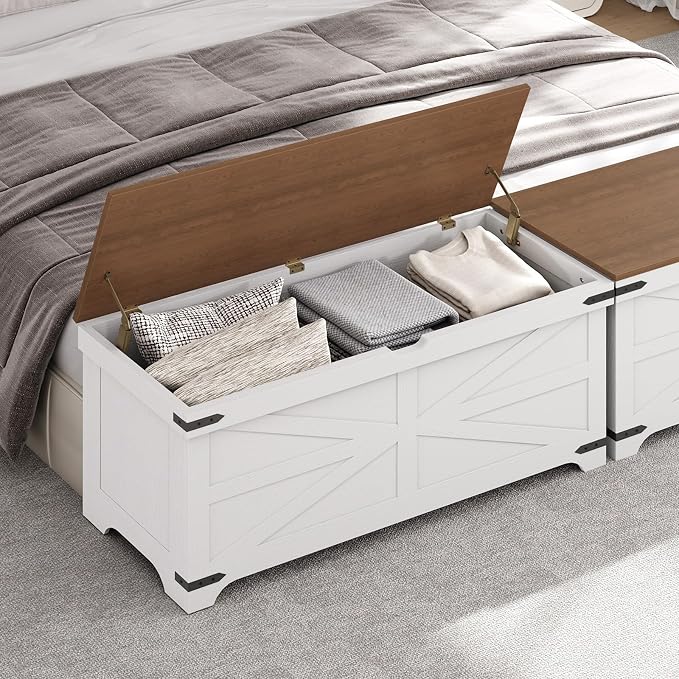 White + Walnut