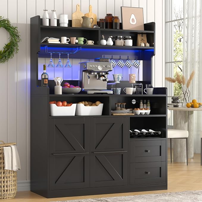 Black/Wood