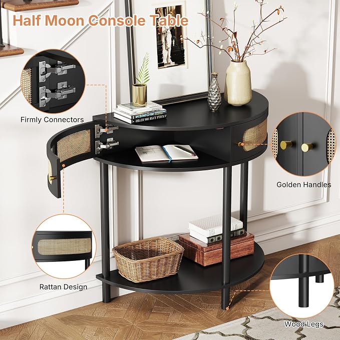 Black - Rattan Design
