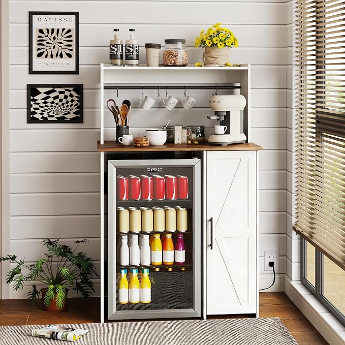Mini Fridge Cabinet-white