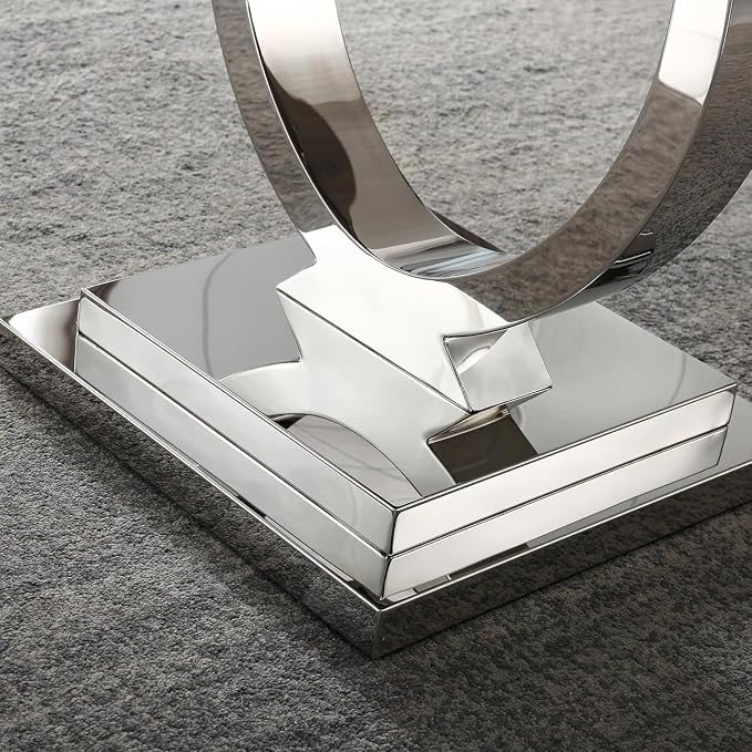 End Table - White Silver
