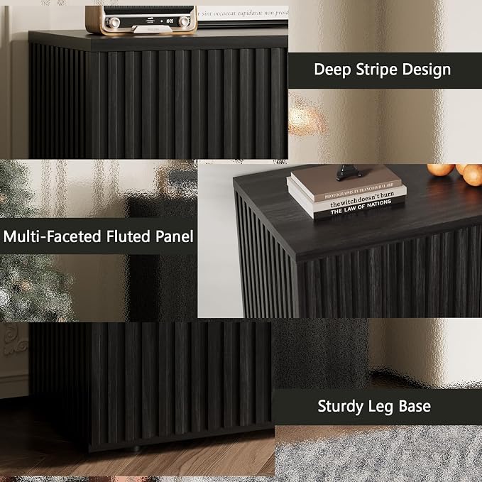 Matte Black - Fluted