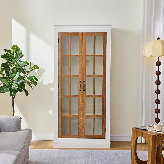 Brown + White W/ Lattice Window