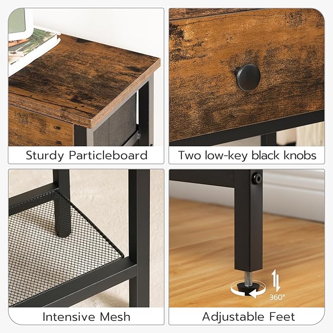 Rustic Brown + Black