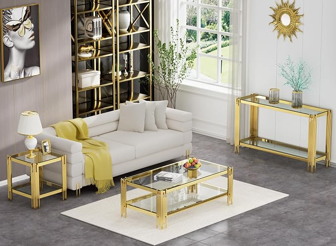 Clear Glass -Console Table