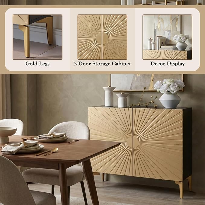 Gold Door, Black Frame