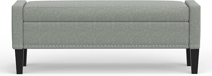 Stone (Light Gray) With Nailhead Trim